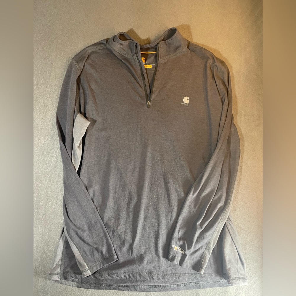 Carhartt Dark Gray Long Sleeve Quarter-Zip